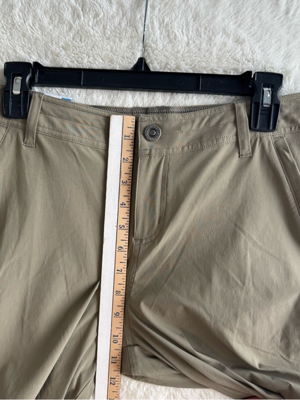 Kuhl Innovair Skinny Pants Women’s 12 Khaki Nylon Zip Pockets Outdoor Hiking NEW - Picture 10 of 11